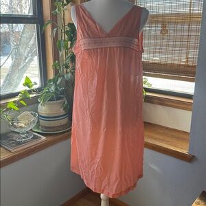 60’s Henson Kickernick Sleeveless Short Orange Traditional Nightgown Medium